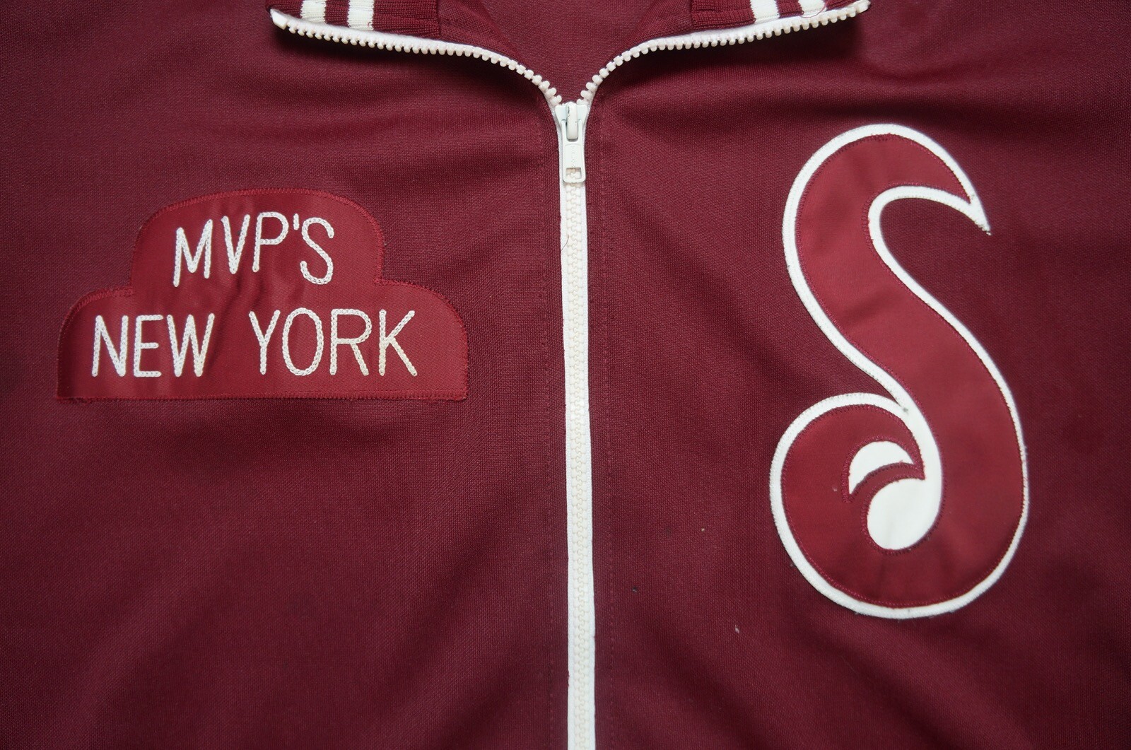 Rare Vintage SUPREME MVP’S New York Spell Out Jacket Streetwear READ FLAWS Red L