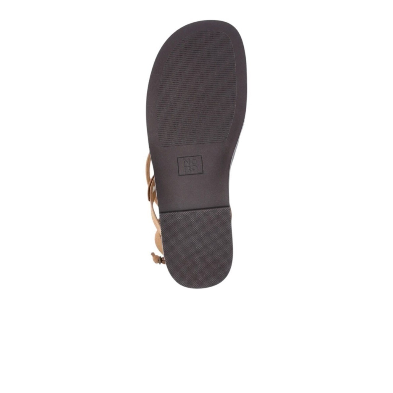 Lace-Up Gladiator Faux Suede Sandals Cognac Brown Size 11 New NWT