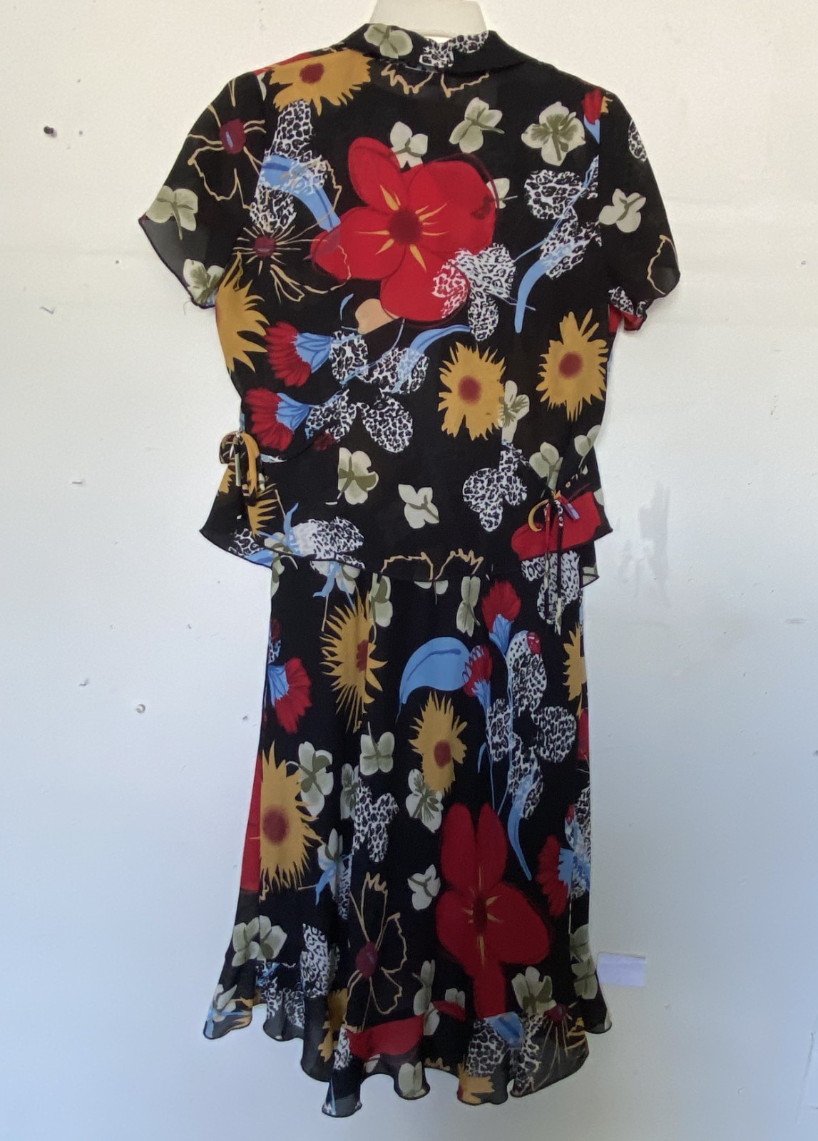 Y2K Vintage Dress‑U by Sharon 2‑pc. Beautiful Floral Chiffon Set – Size 8/10 –