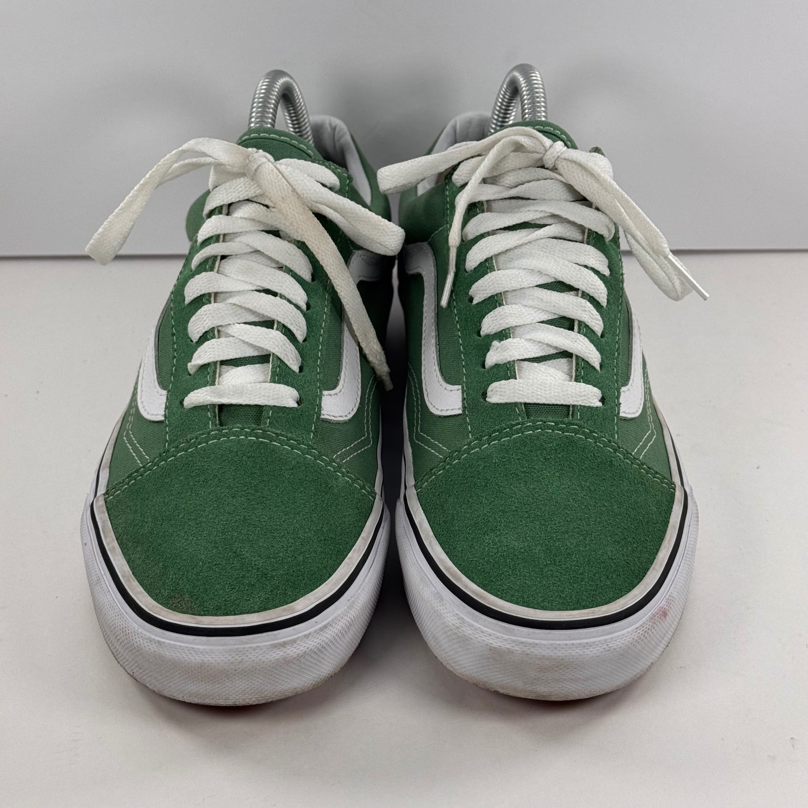 Vans Old Skool Green White Suede Canvas Low Top Skate Shoes Mens 6.5 Womens 8.0
