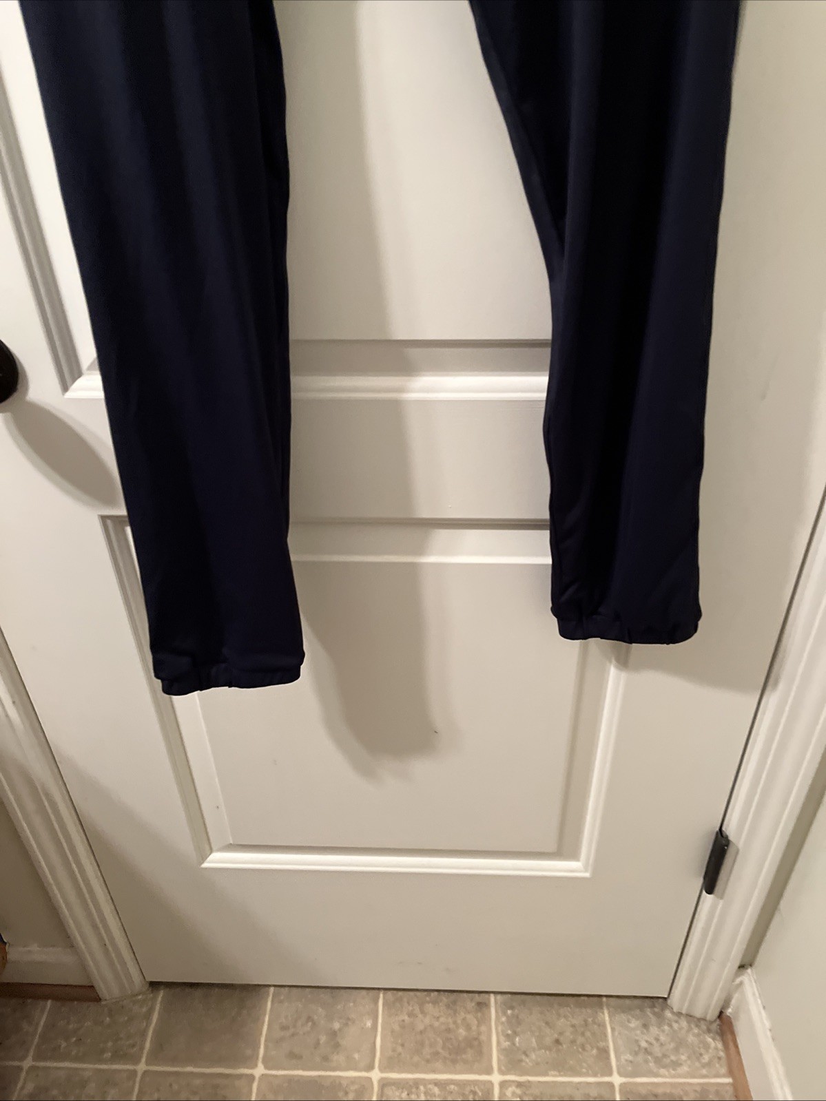 Men’s Active Jogger Pants Pockets Elastic Waistband Lightweight Blue Size M