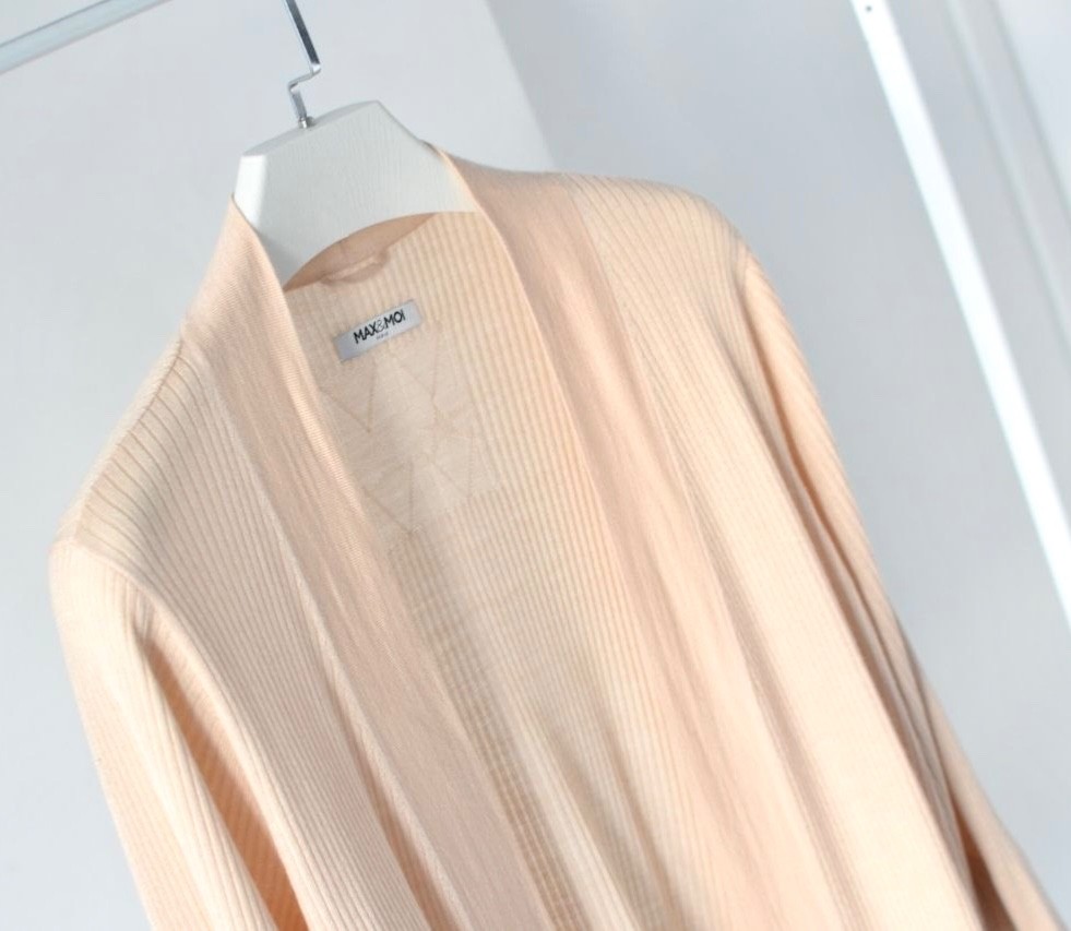 Max&Moi Wool Silk and Cashmere Set Cardigan and Top Size S