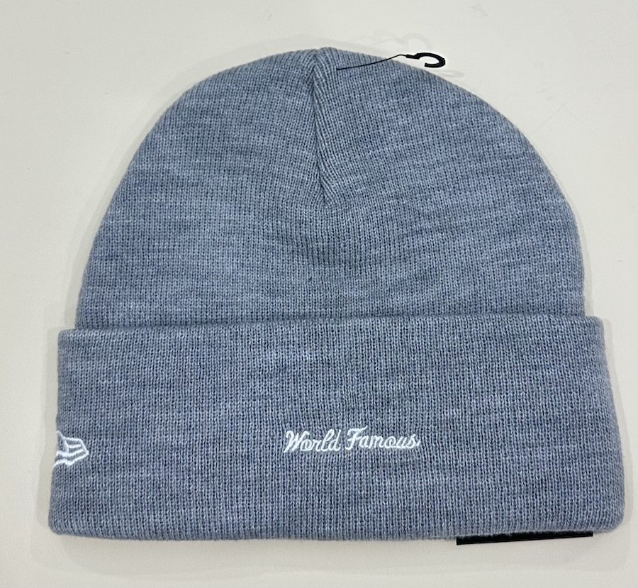 NEW IN BAG Supreme Box Logo Grey/Navy Blue Beanie FW25