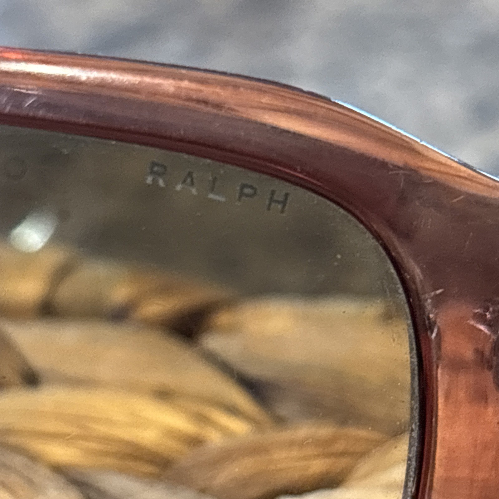 Ralph Lauren 7562 Sunglasses, Wine brown fade plastic frame, 115 mm arms
