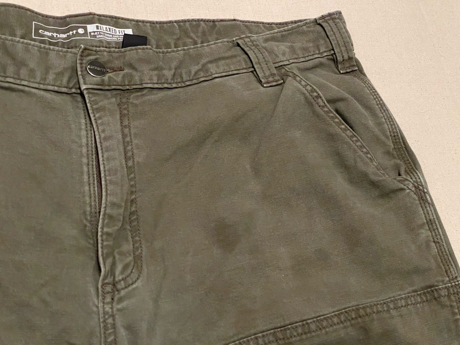 Carhartt Double Knee Workwear 102802-217 Relaxed Fit Pants Men’s Sz 42×30(28)