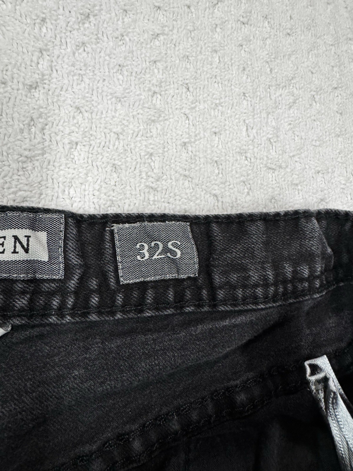 BKE AIDEN Bootleg Black Denim Men’s Size 32S Zip Fly No Holes