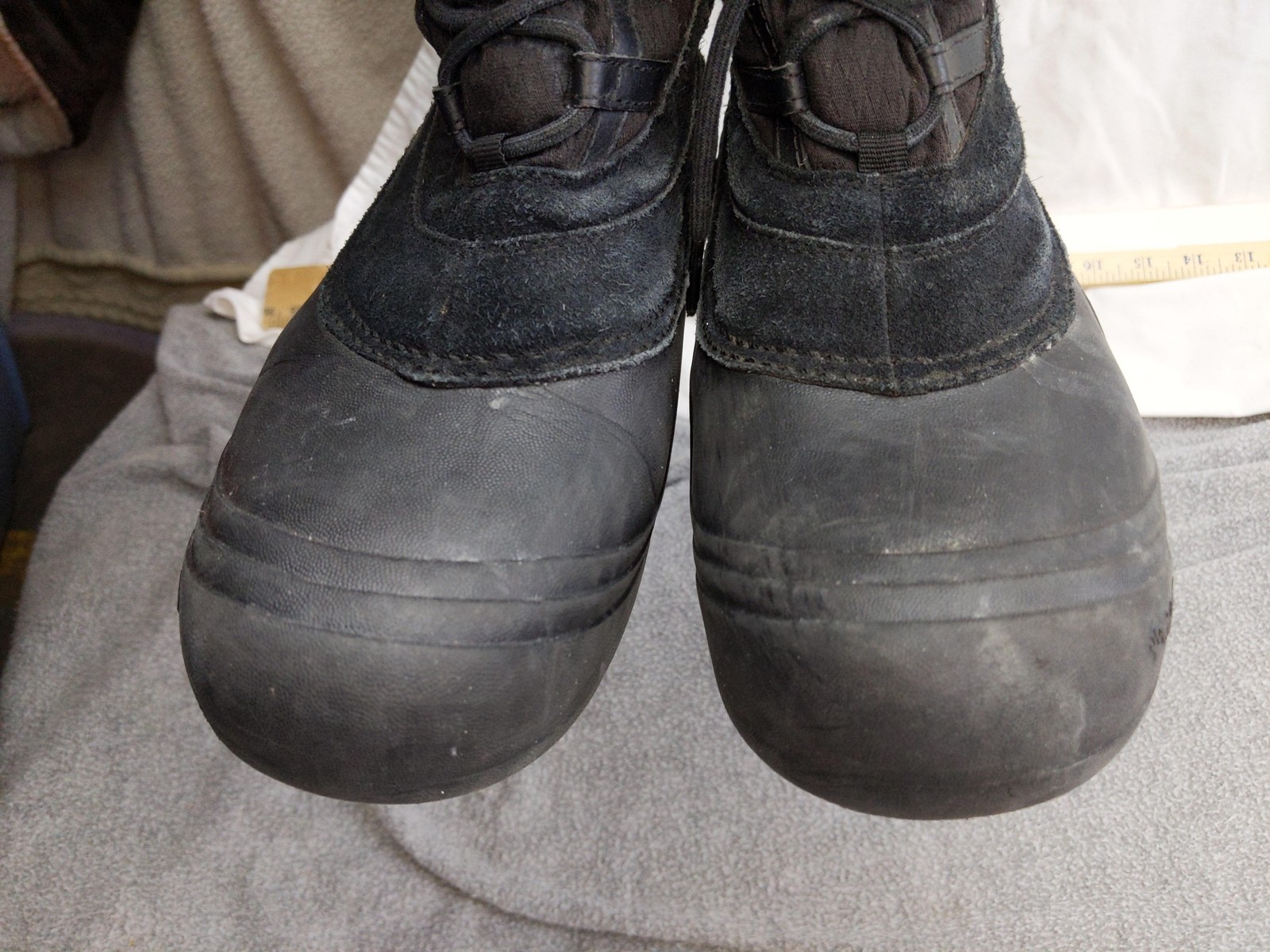 Columbia Snow Boots Womens Size 9 41 Black Suede Mid Calf Winter Insulated