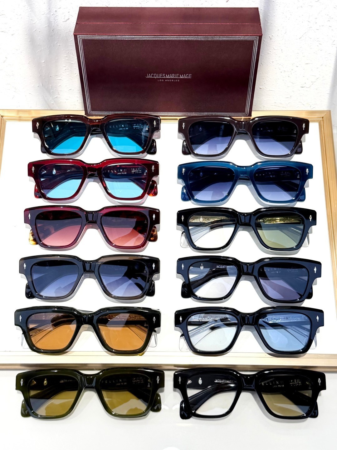 Jacques Marie Mage Fellini Sunglasses 51-20-146mm Unisex New With Case