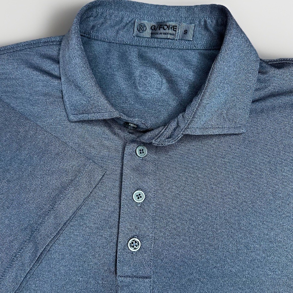 G/Fore Play Nice Golf Polo Shirt Mens Small Charcoal Performance Stretch Wicking
