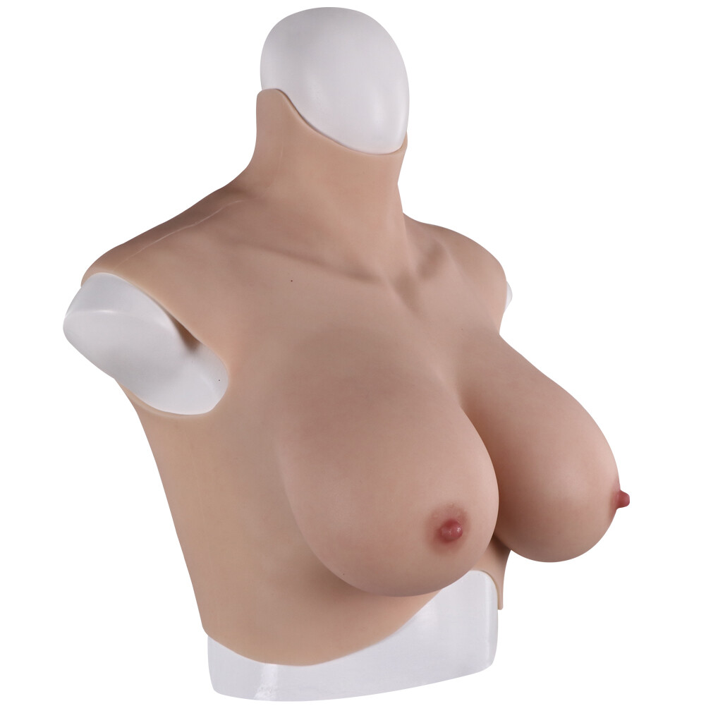Dokier 8th Silicone Breast Forms Breastplate Fake Boobs With Bloodshot B-H Cup
