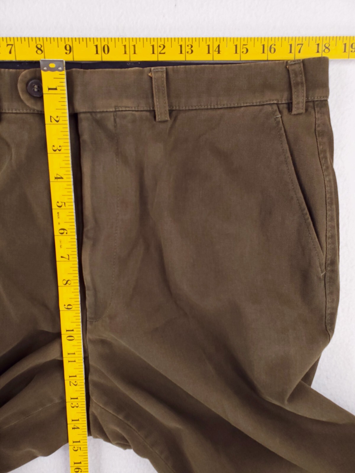 Hiltl Pants Mens 36×32 Green ZE500 Classic Straight Flat Front Khakis Chino