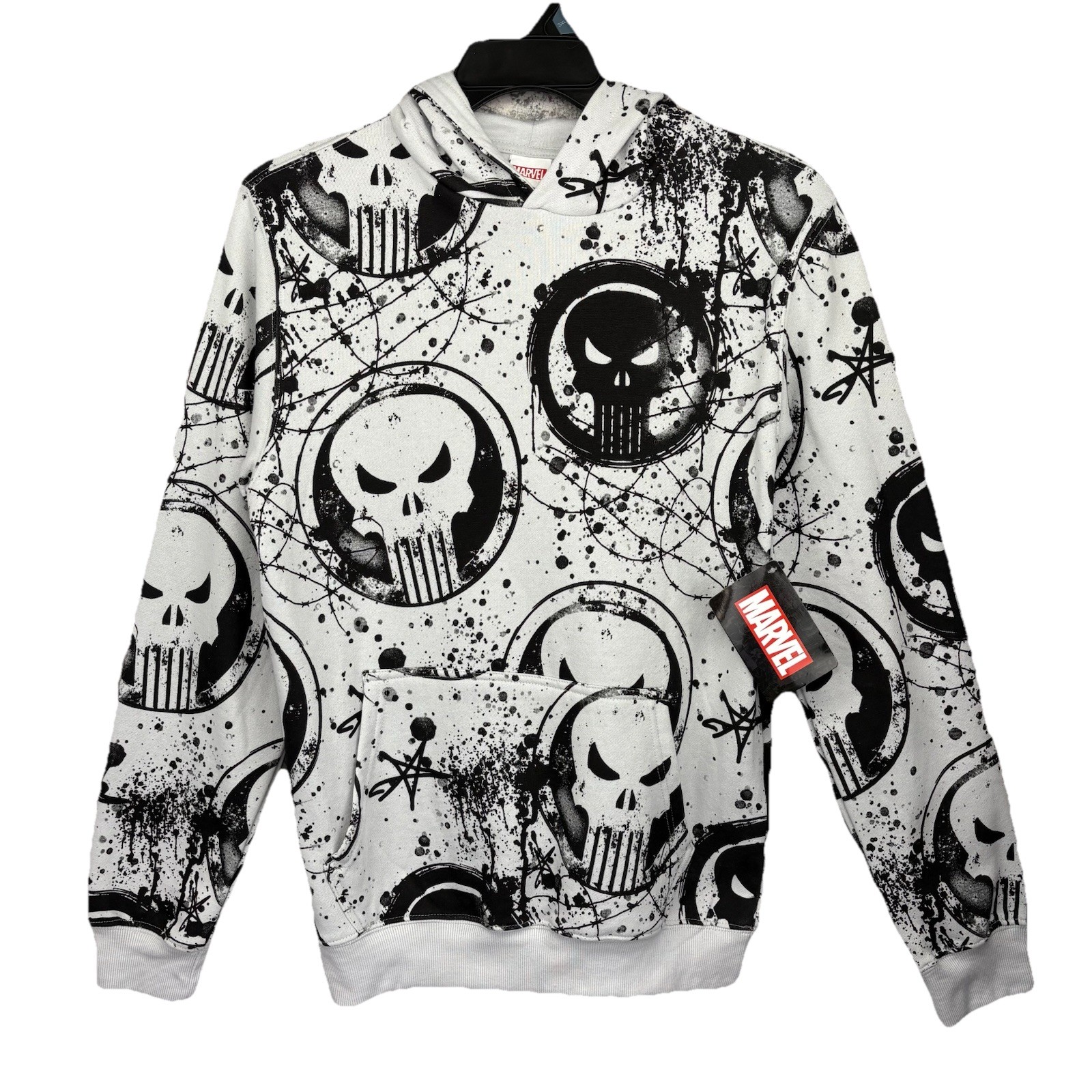 NEW! Marvel THE PUNISHER Hoodie/ Men’s (S) Cotton Poly Blend NWT