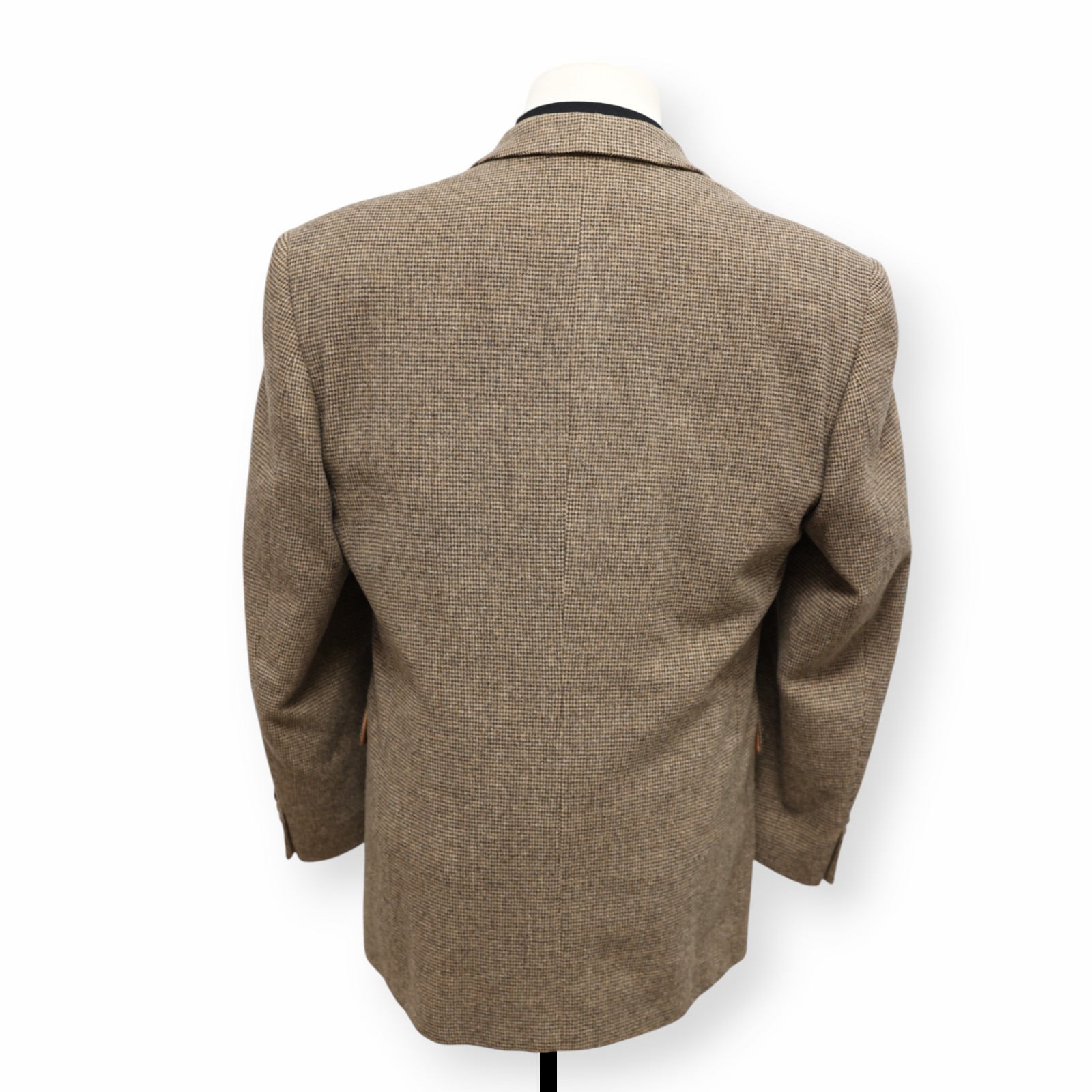 ZYLOS mens brown patterned WOOL + CAMEL sport coat suit jacket blazer 40 41 R