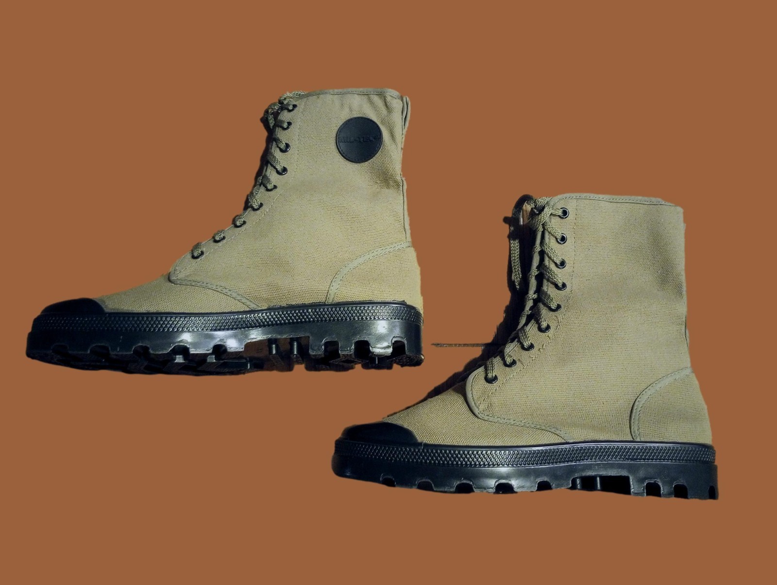 FRENCH STYLE JUNGLE COMBAT BOOT CANVAS COMMANDO SIZE 13
