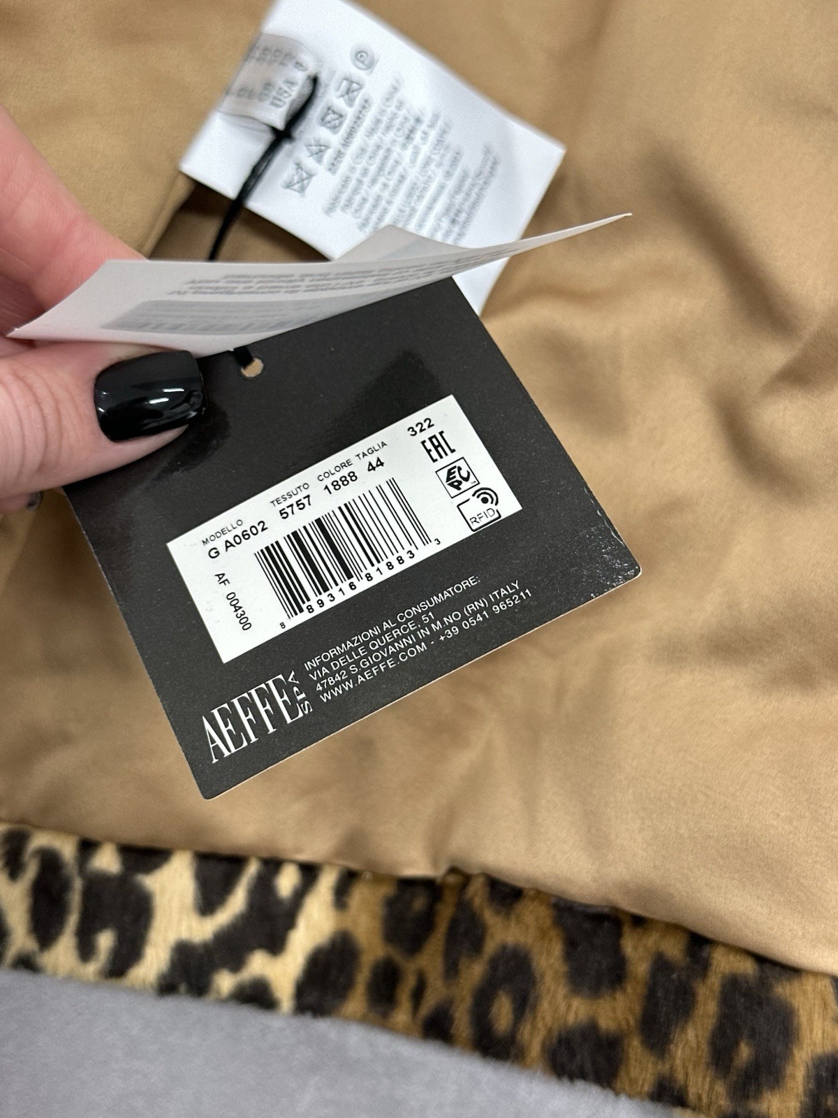 Philosophy di Lorenzo Serafini Leopard Faux Fur Jacket IT44 L NWT Designer