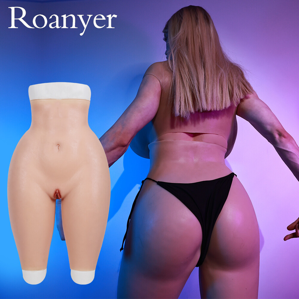 Roanyer Small Super Strong Silicone Fake Vagina Pants Panties Hip Shaping Pants