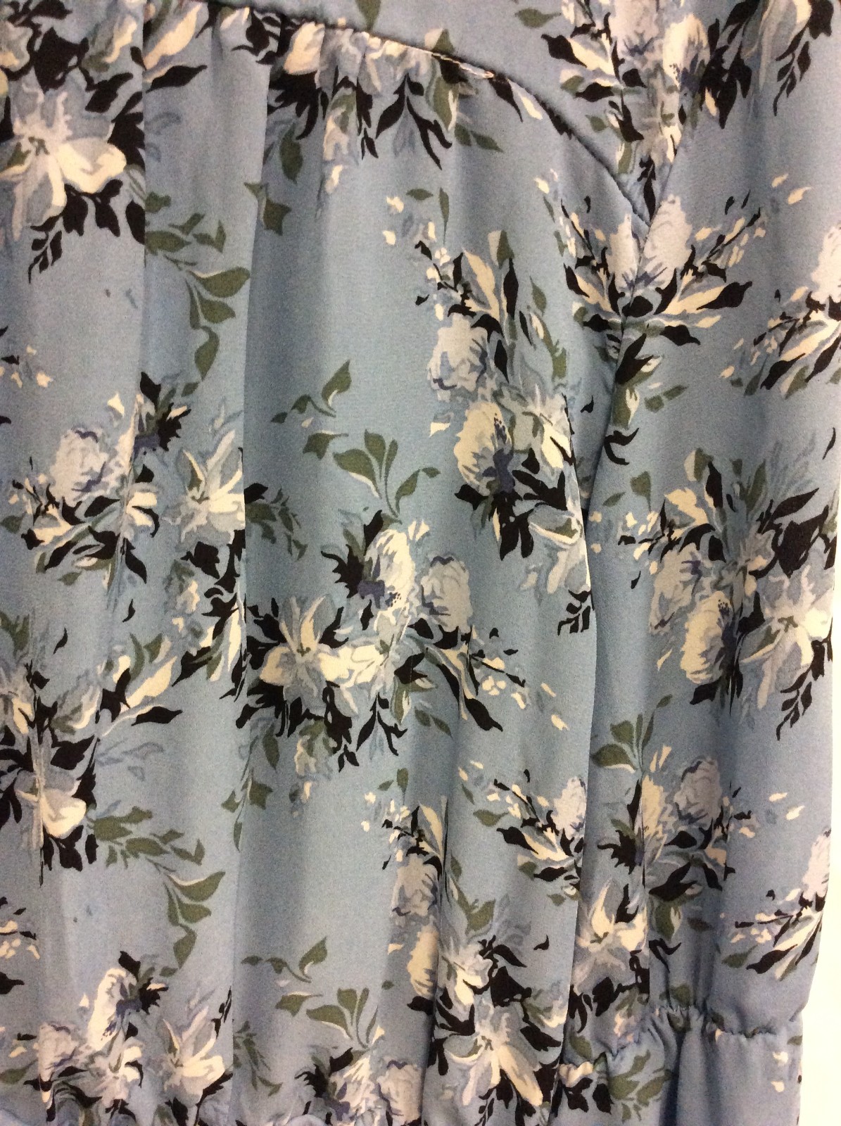 A love Story Blue Floral Top Size XL