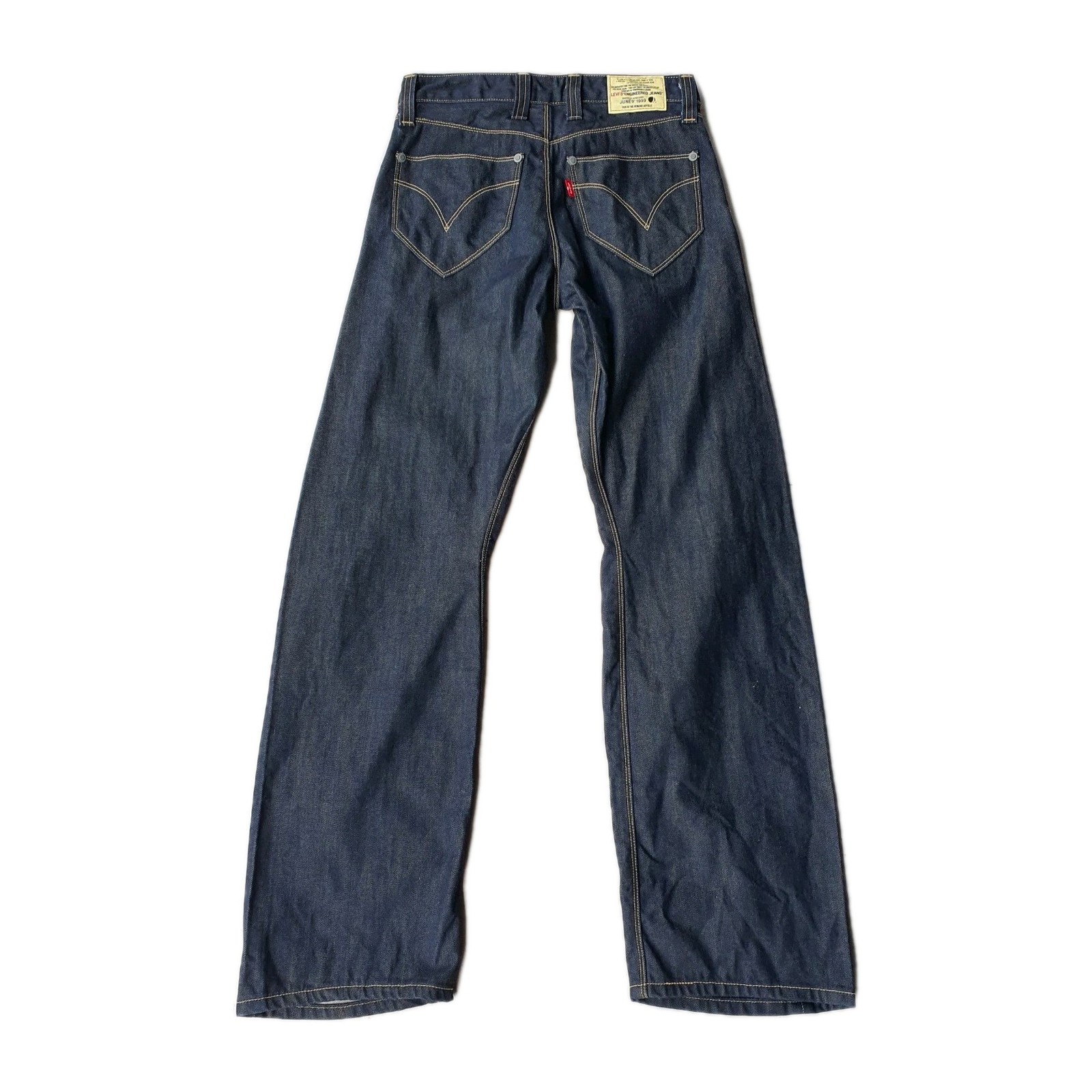 Levi’s Women’s Size 26 Engineered Jeans, Twisted Leg Fit Indigo Dark Wash Denim