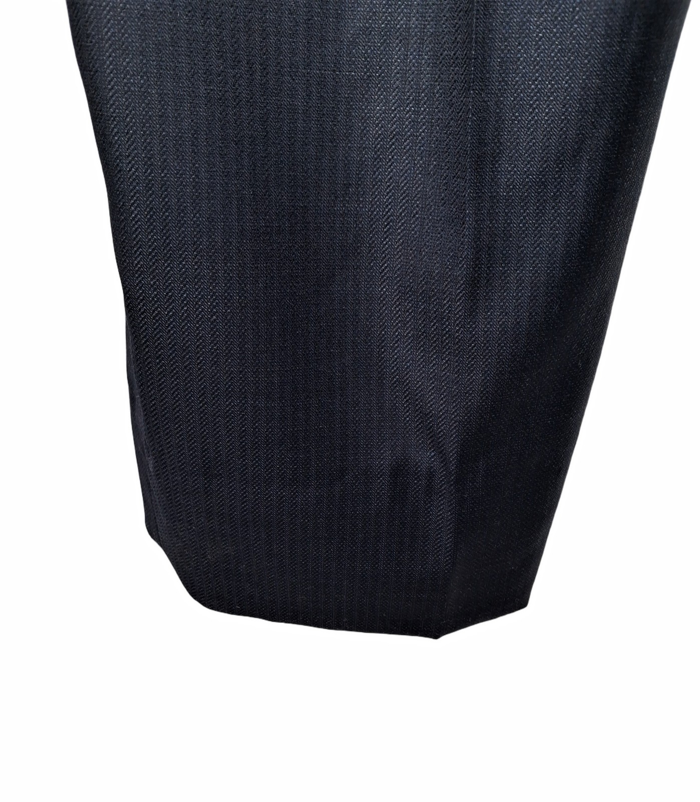 Brioni Italy NM Colosse Suit 48R Midnight Slate Micro Herringbone Working Cuffs