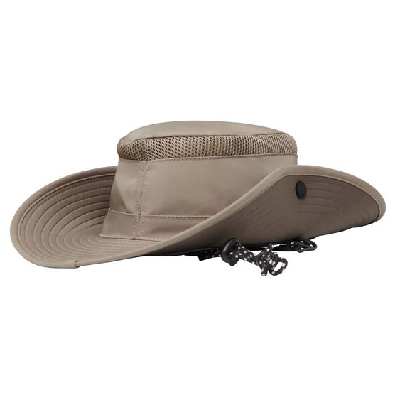 Orvis Outdoor Tech Hat UPF 50 Packable Snap-up Brim Mesh Ventilation TAN, NWT