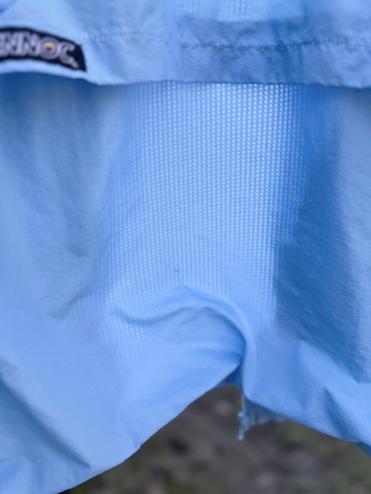 Rennoc Classic Windbreaker Jacket Mens Medium Light Blue Full Zip Style