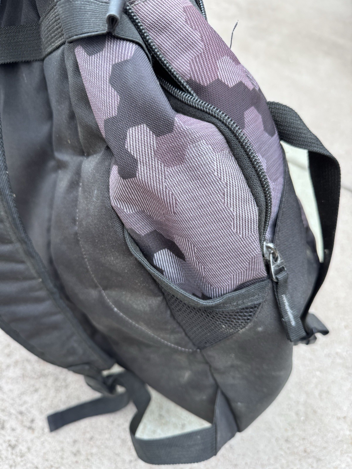 Baseball Backpack Bag – Black & Camo