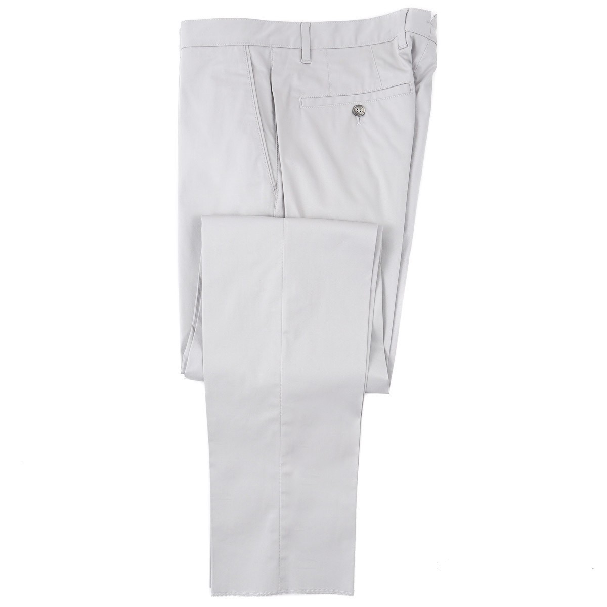 Brett Johnson Gray Lightweight Cotton Flat-Front Chino Pants 38 (Eu 54) NWT