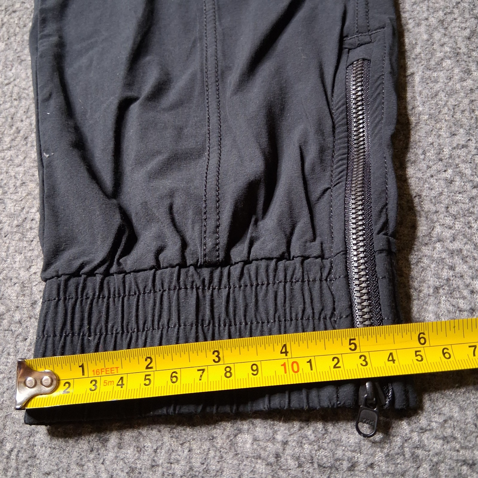 Calia Women’s Black Yoga Pants Size L Tapered Leg Ankle Zip Athletic Pants