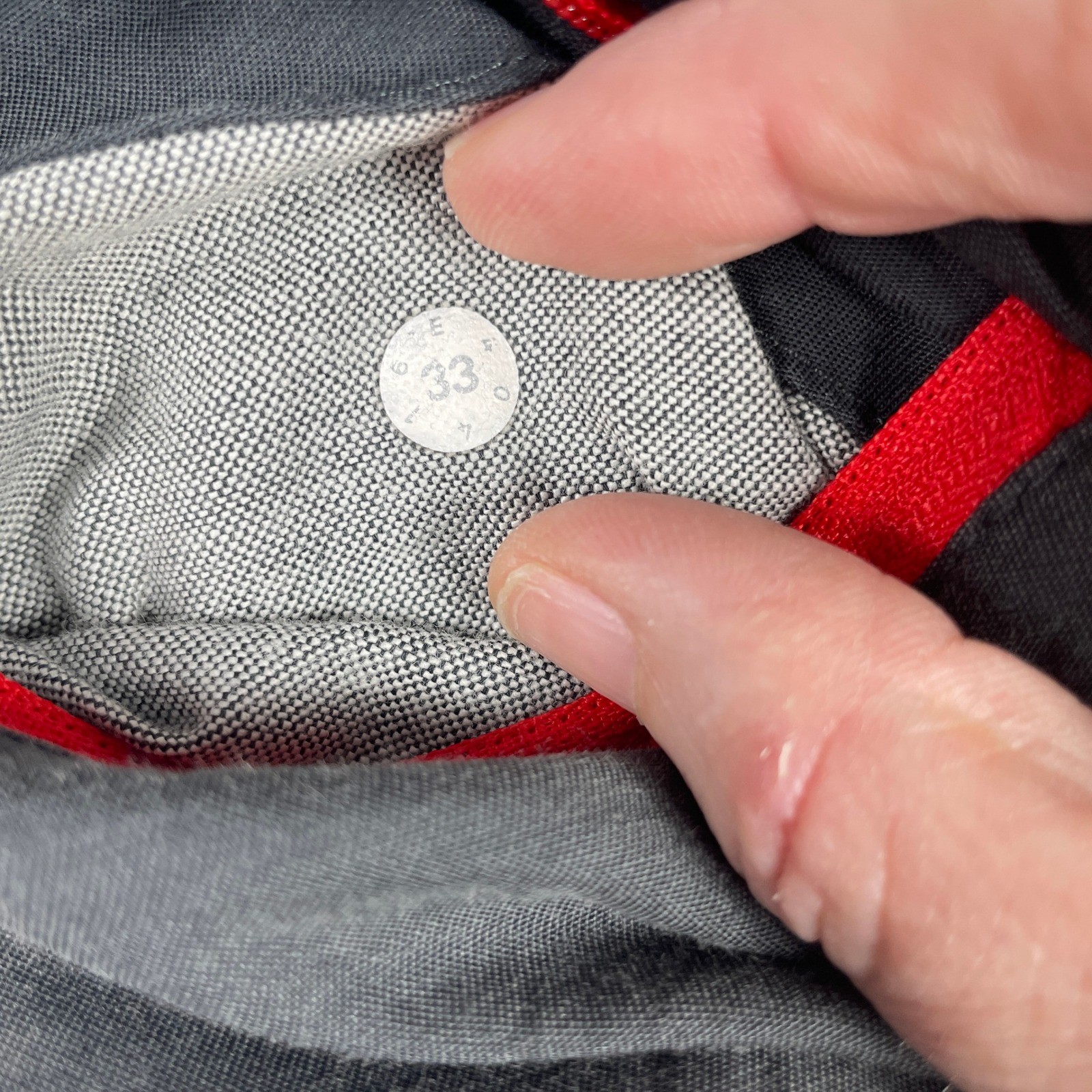 Lululemon Commission Pant Slim Mens 33×34 Grey Warpstreme Chino Trousers