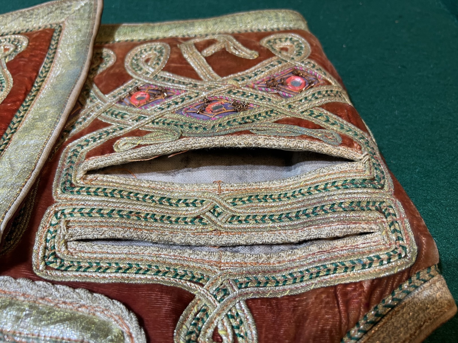 Vintage Afghan Mens wedding vest waskat or sadri with mirrors