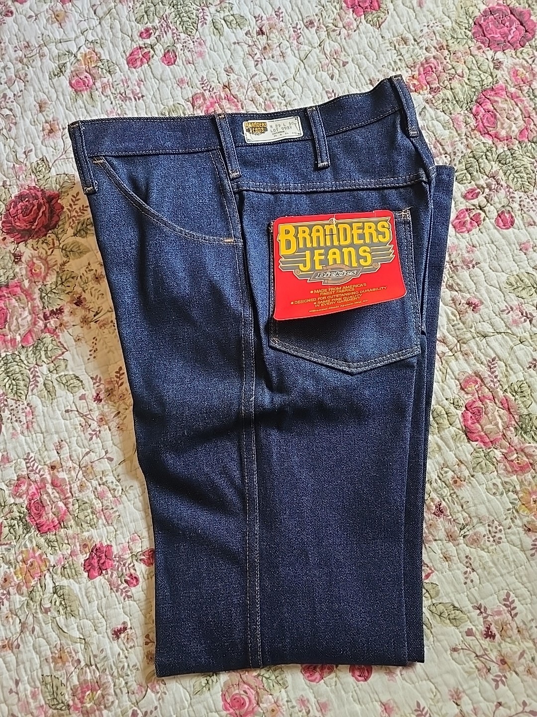 Vintage NEW Dickies Branders Work Pants Denim Jeans Belize 29 x 30 100% Cotton