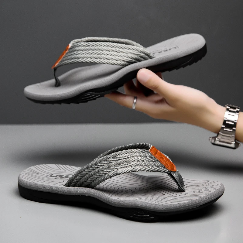 Men Flip Flop Sandals Slip-On Summer Beach Casual Footwear Slides Slippers Gift