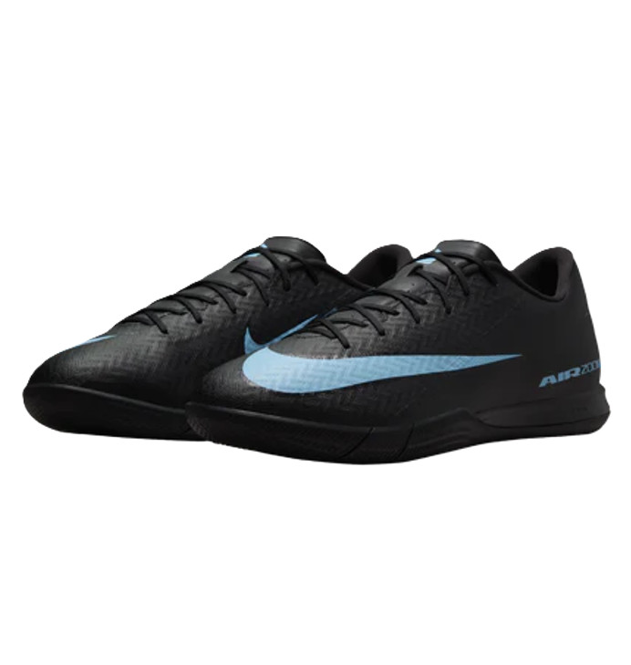 Nike Mercurial Vapor16 Academy IC Court Low-Top Soccer Black/Ice Blue FQ8434-001