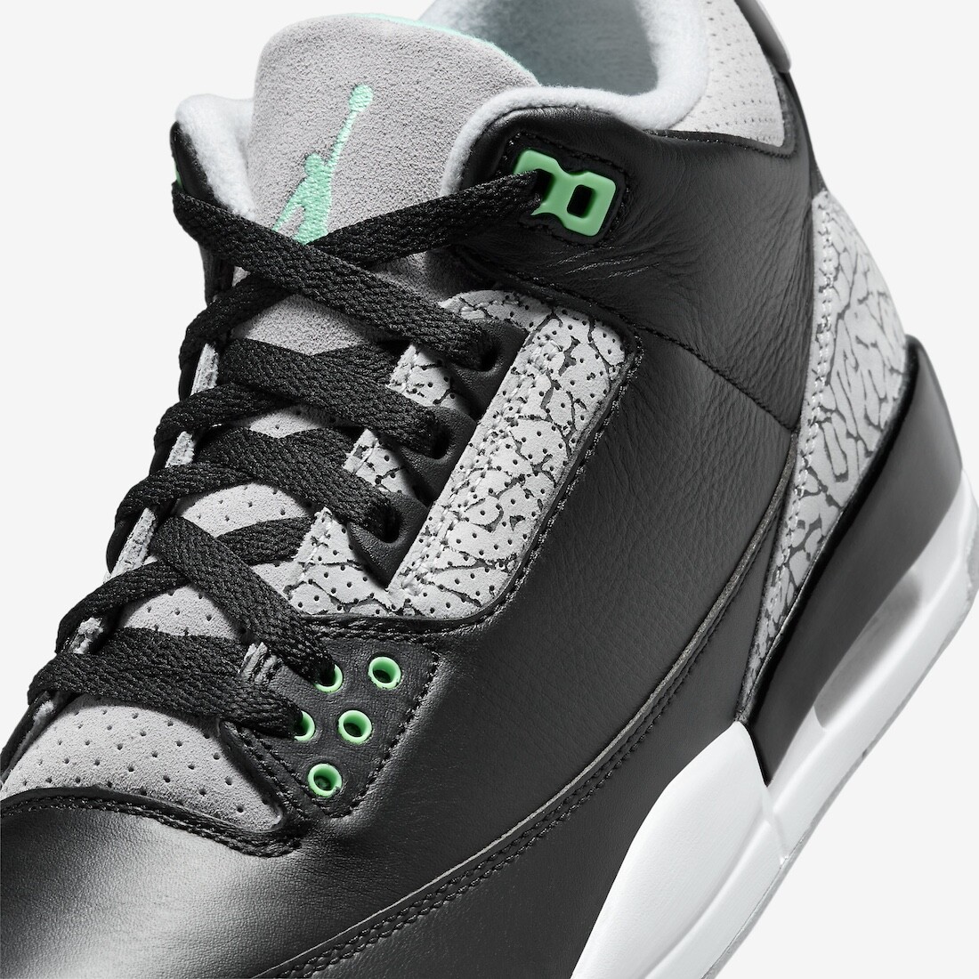 Nike Air Jordan III 3 Retro Green Glow Black Grey CT8532-031 Men’s