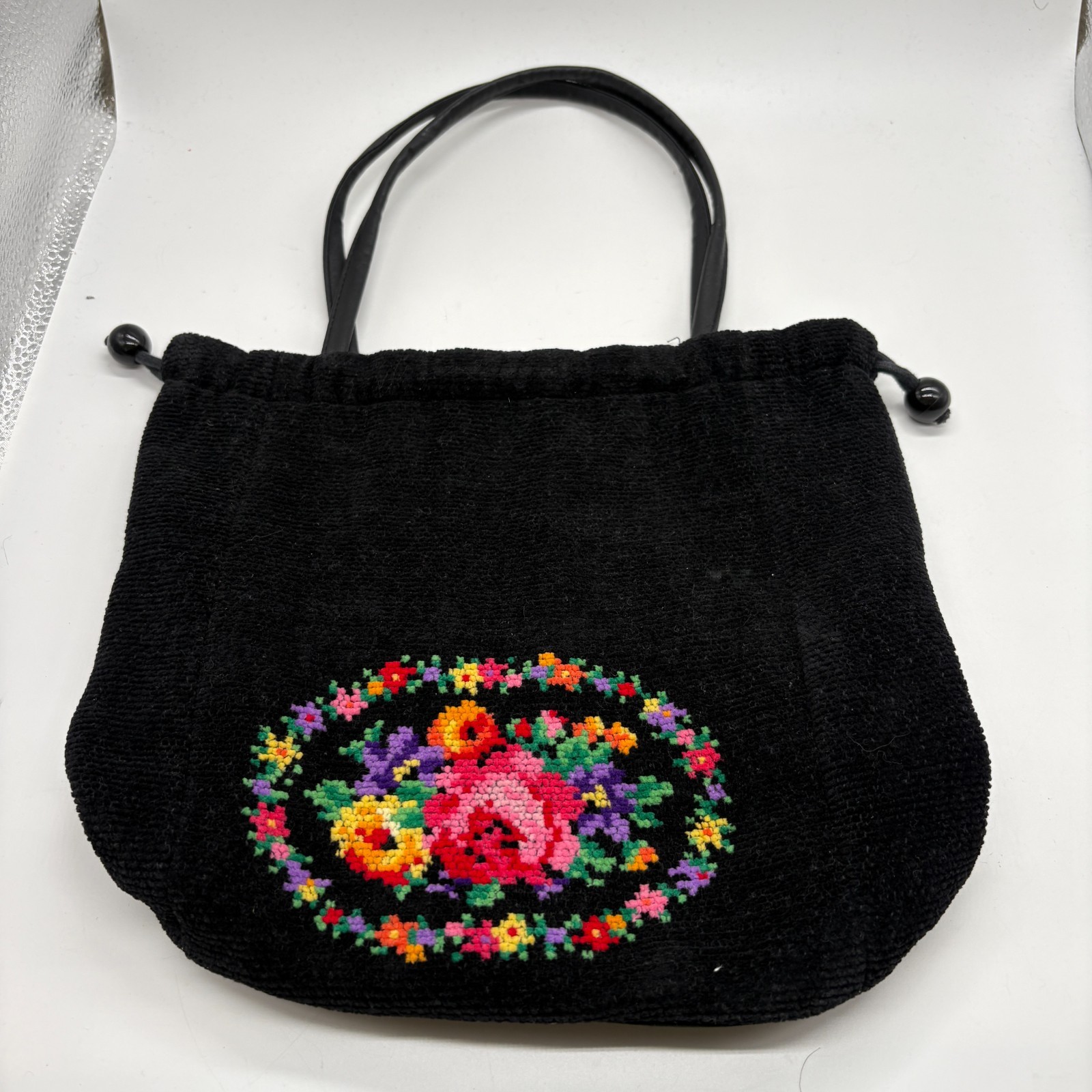 FEILER Mini Tote Bag, Floral Pattern, Drawstring Bag, No. 207