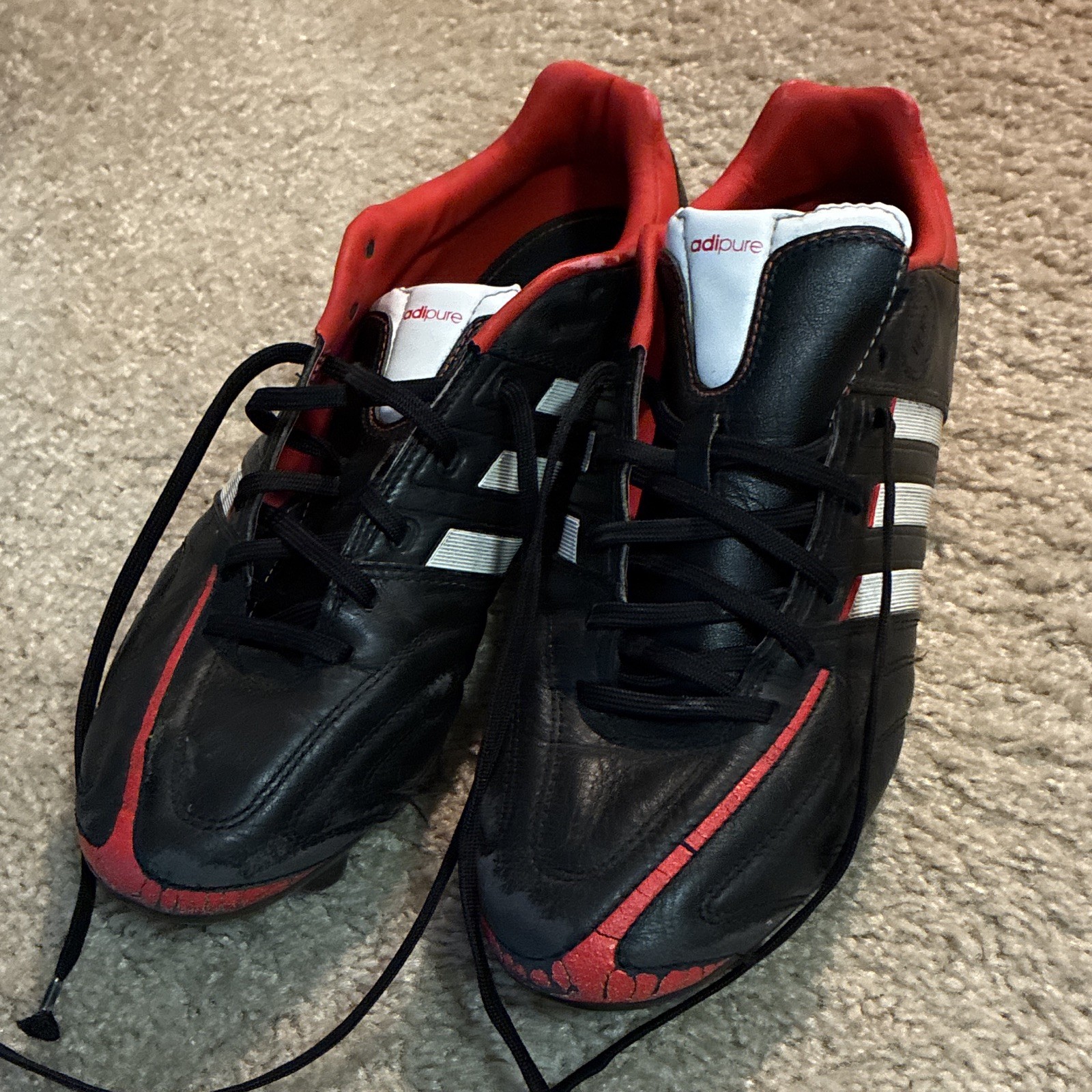 adidas Predator adizero Soccer Cleats Low Top Lace-Up Rubber Leather G95130