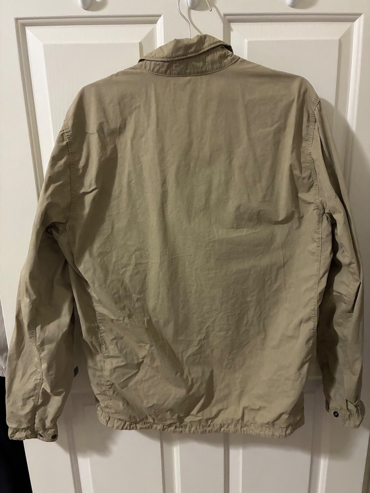 LNWOT AUTH STONE ISLAND BEIGE DOUBLE ZIP OVERSHIRT (SIZE XL)