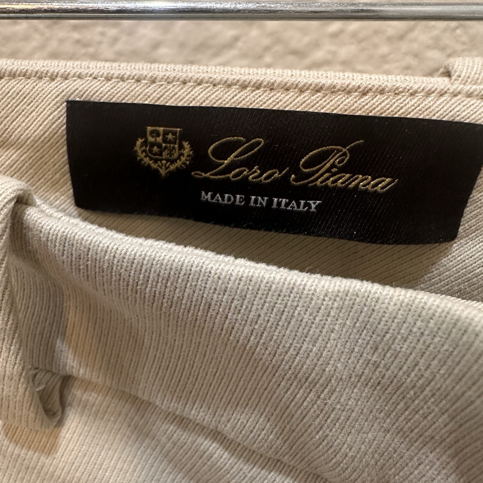 Loro Piana Ivory Cotton Twill Riding Style Crop Pants 40 US 4 Quiet Luxury New