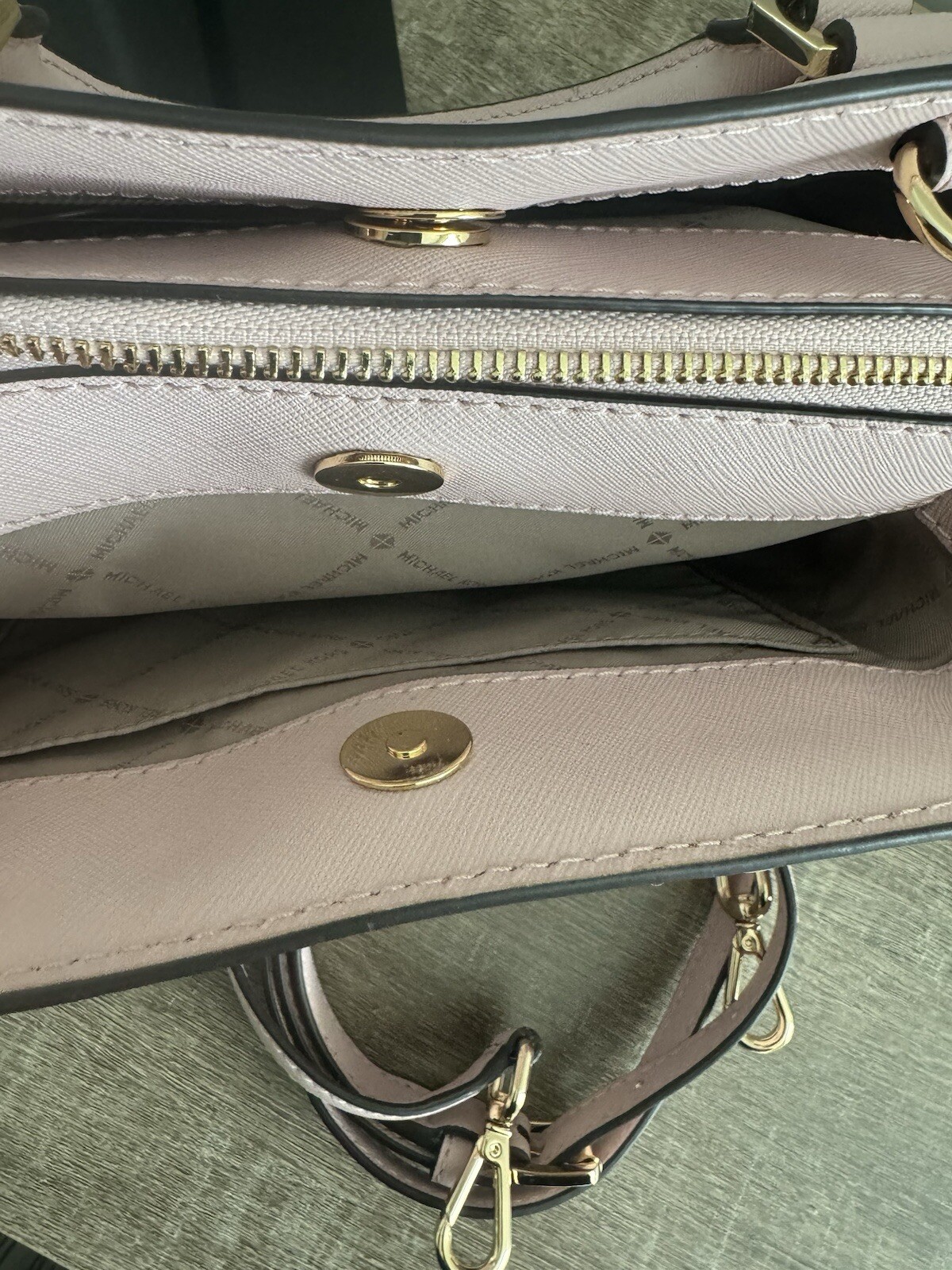 NWT MICHAEL KORS SAVANNAH BLOSSM SMALL SATCHEL SAFFIANO LEATHER