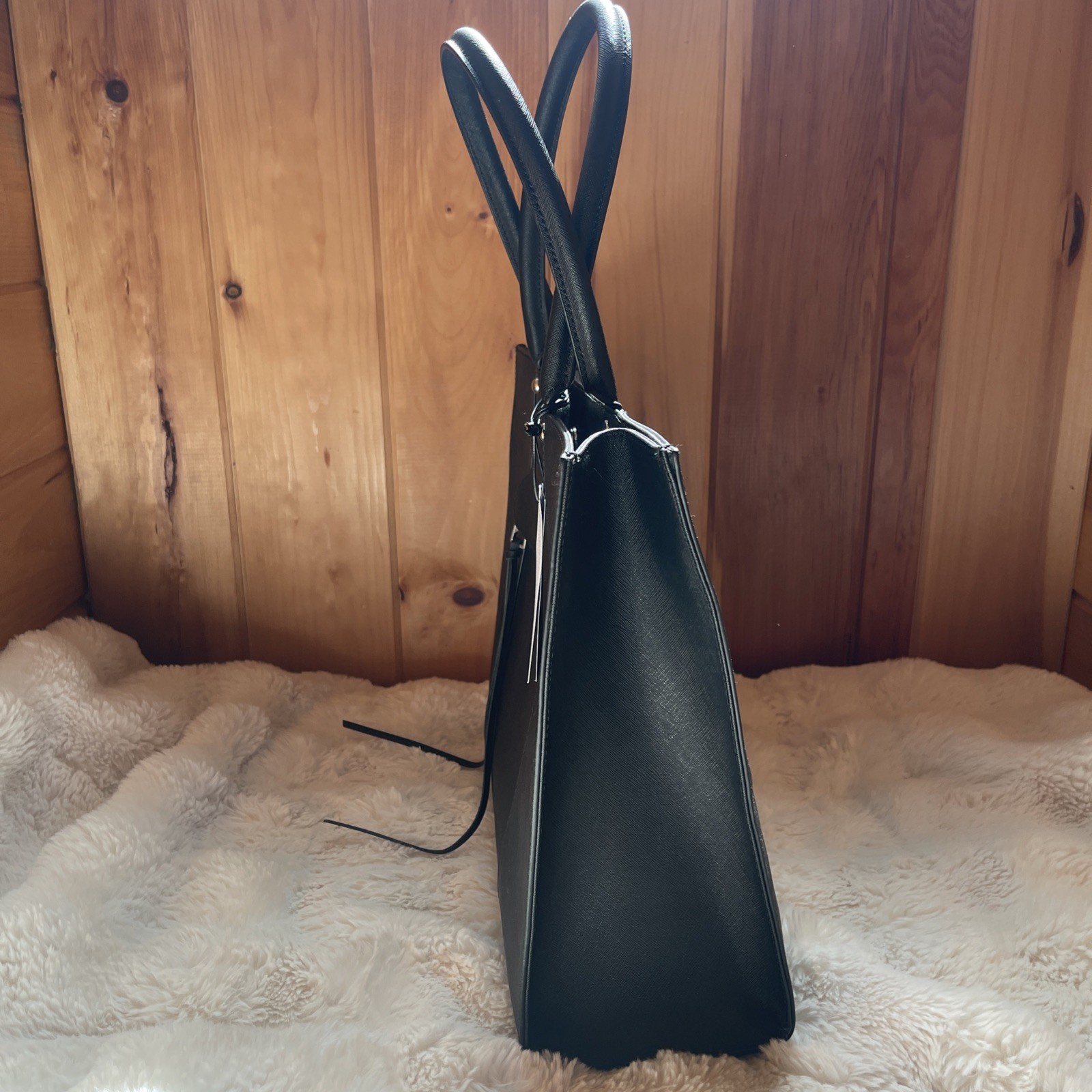Rebecca Minkoff Medium M.A.B. Tote Black Saffiano Leather Shoulder Bag
