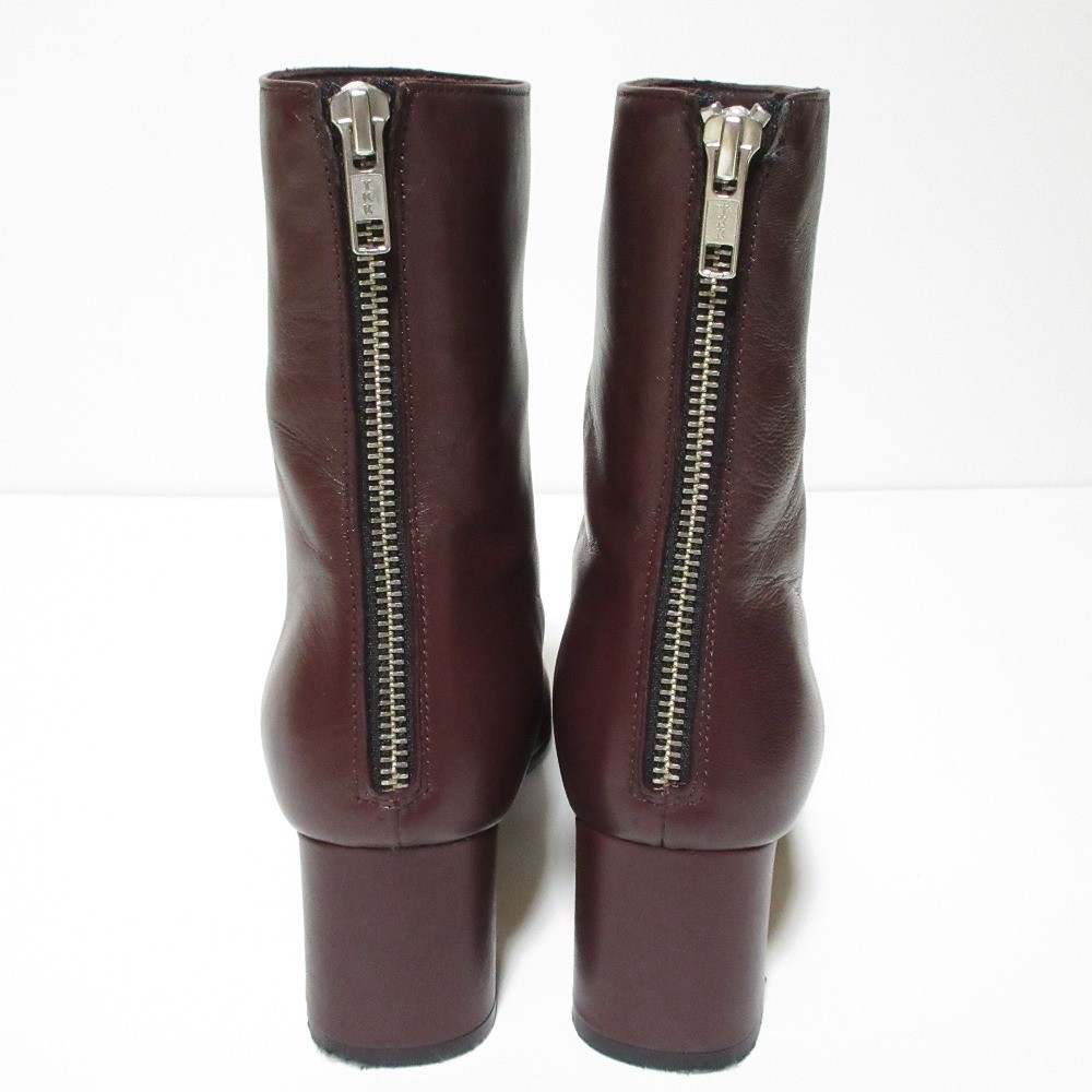 FABIO RUSCONI Ankle Boots, Size 36 1/2 (9.3 inches), Bordeaux. Women USED