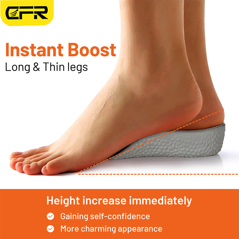 Shoe Insoles Inserts Pad Invisible Height Increase Heel Lift Taller Men Women
