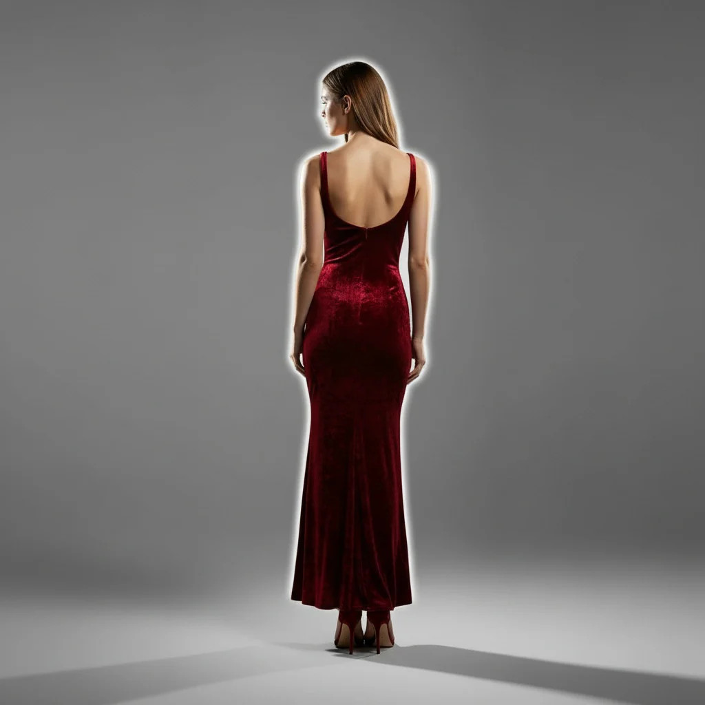 Velvet Vixen: The Berry Divine Evening Gown