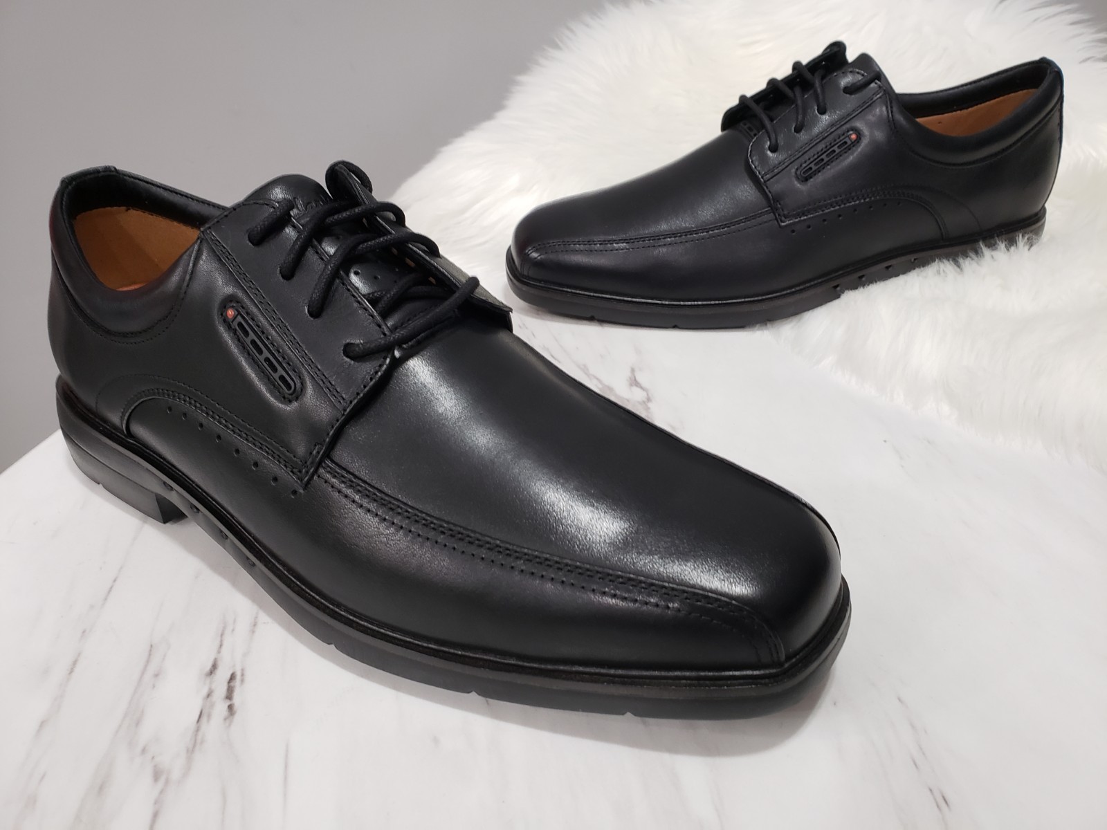 NEW NO BOX SZ 11.5 CLARKS ARTISAN Kendric Way Leather Oxford Shoes Black Leather