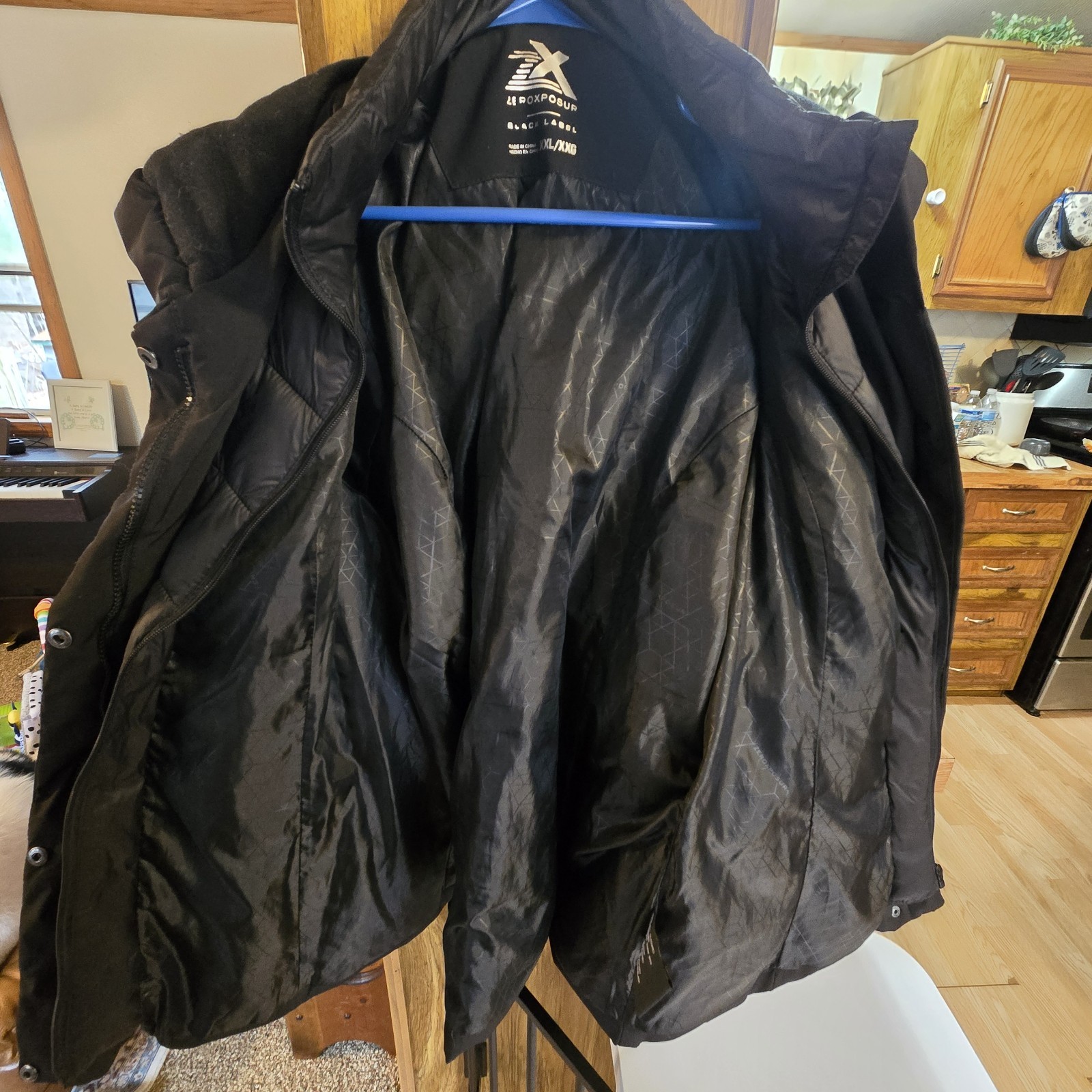 ZeroXposur Black Label Men’s Breathable Jacket XXL Black Zipper Button