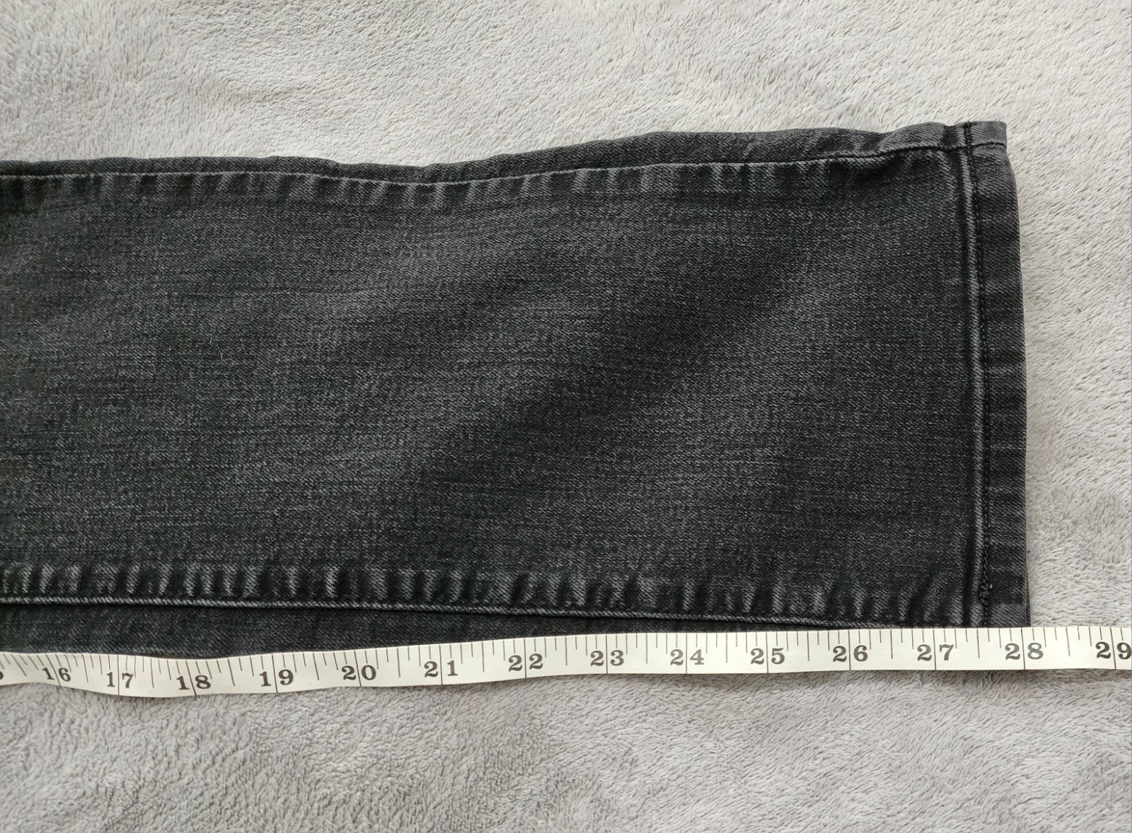 Levis 505 Jeans Womens Size 4 Straight Leg Fit 27×30 Black Denim Stretch Pants