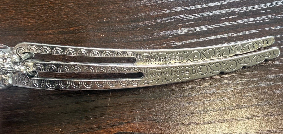 Lilla Rose Flexi Clip Celtic Heart with Crystal Beads Size Large