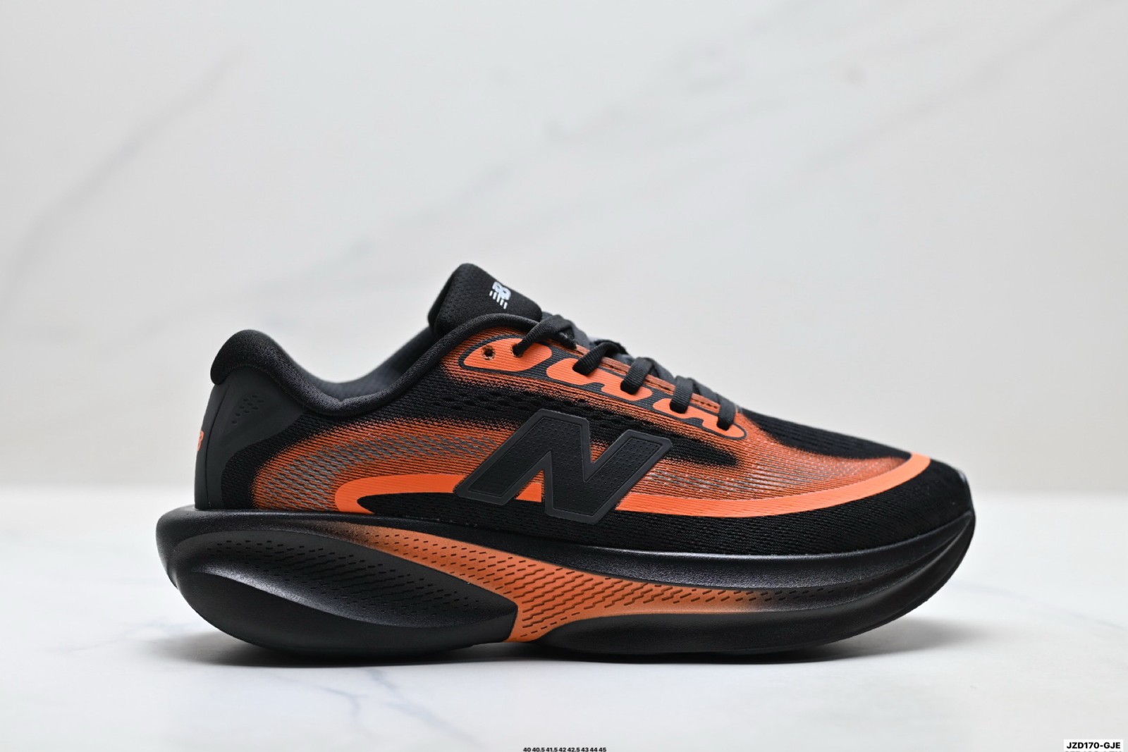 NB Ellipse v1 Black Orange Unisex Breathable Cushioned Marathon Running Shoes