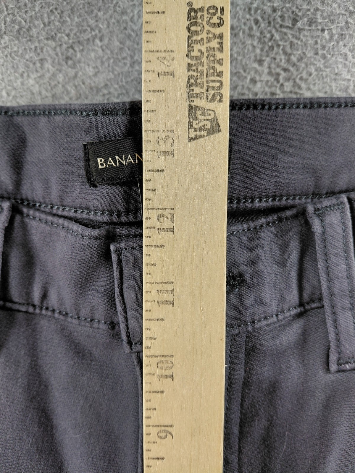 Banana Republic Men’s Pants Size 34×34 Gray Straight Leg Stretch 5 Pocket 35×34
