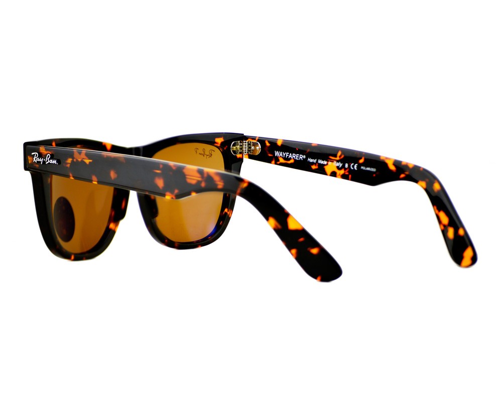 Ray-Ban RB2140 Original Wayfarer Tortoise Frame Polarized Brown Lens 54mm Unisex